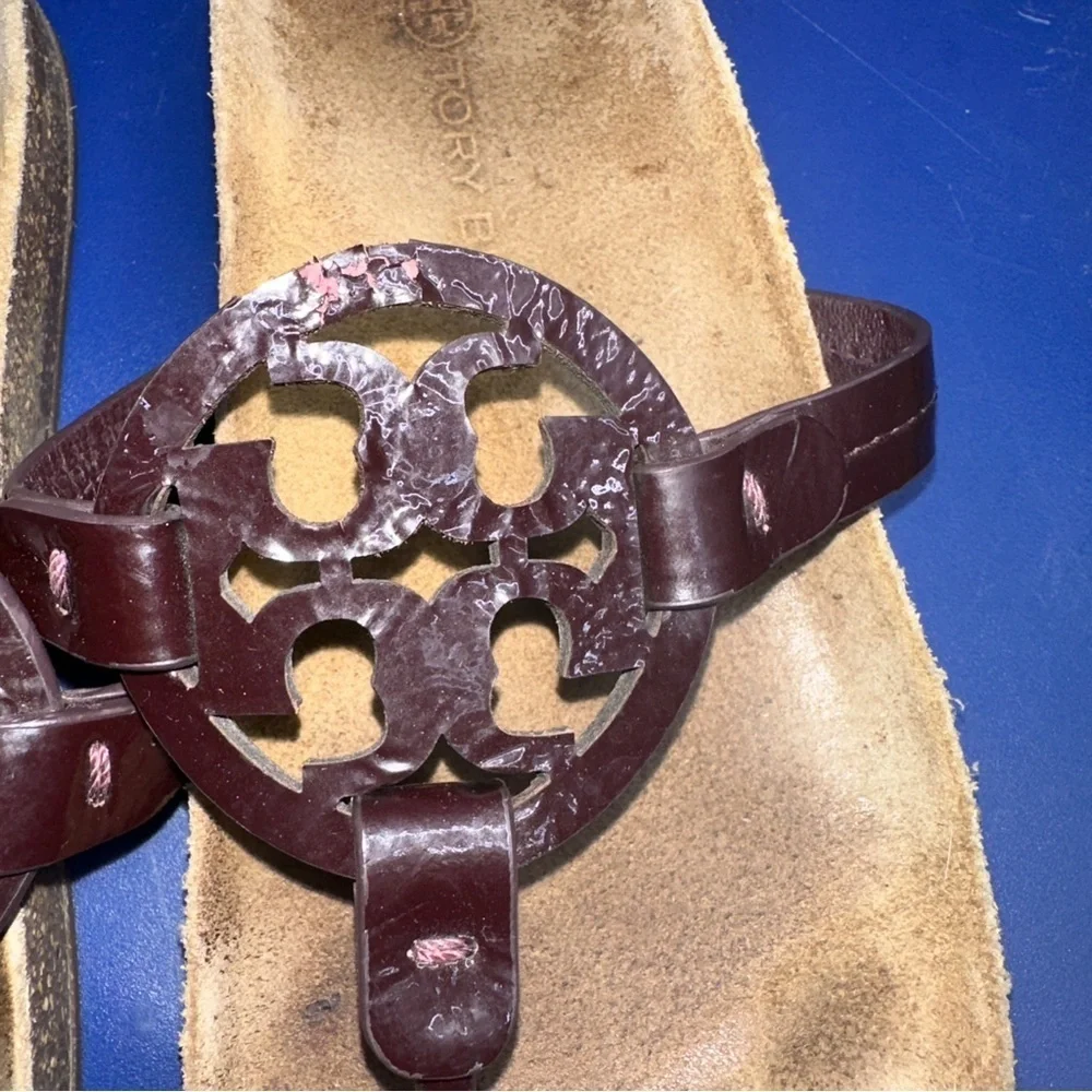 Tory Burch Dark Brown Thong Sandals 38